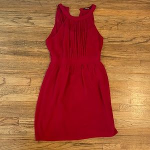 Doe and Rae Halter Red Dress. Size: Large See through top. Lightly used.